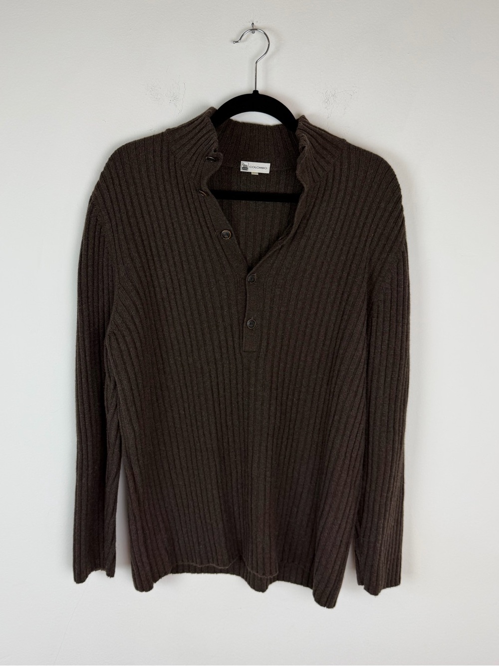 Colombo 100% Cashmere Sweater Brown Size EU 52 US 42